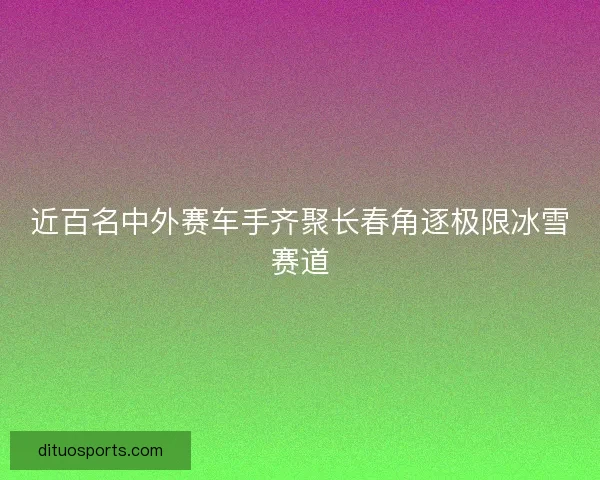 近百名中外赛车手齐聚长春角逐极限冰雪赛道