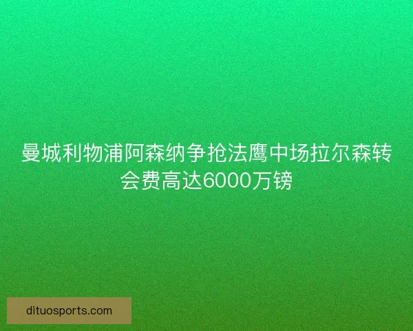 曼城利物浦阿森纳争抢法鹰中场拉尔森转会费高达6000万镑 曼城利物浦阿森纳争抢法鹰中场拉尔森转会费高达6000万镑